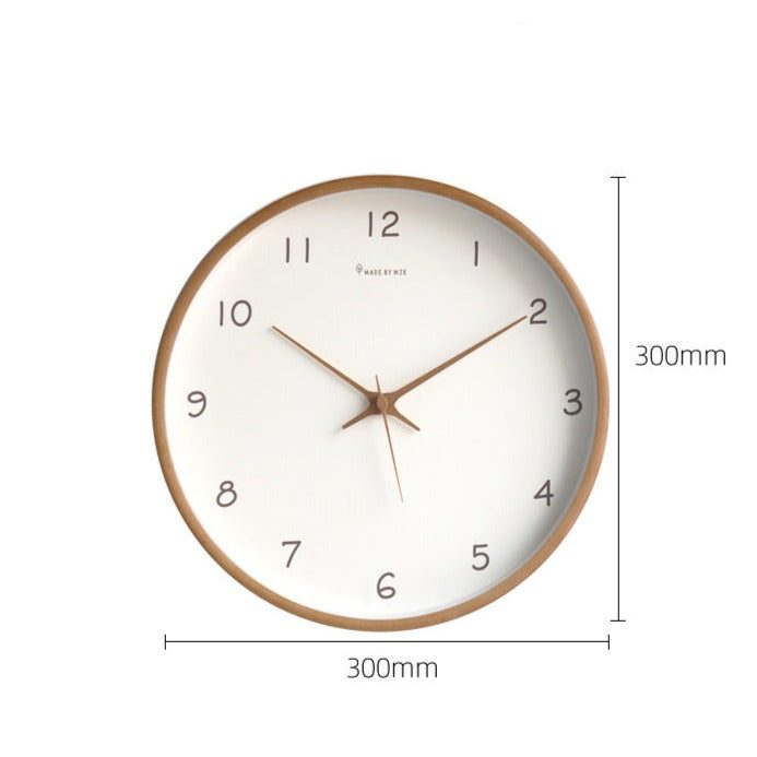 Soreviana Elegant Solid Wood Analog Wall Clock for Home Decor