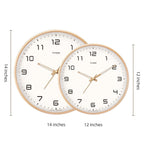 Soreviana Elegant Solid Wood Analog Wall Clock for Home Decor