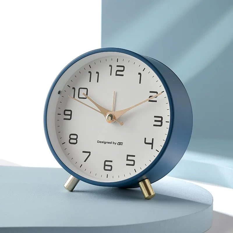 Soreviana Silent Scandinavian Table Clock with Modern Design