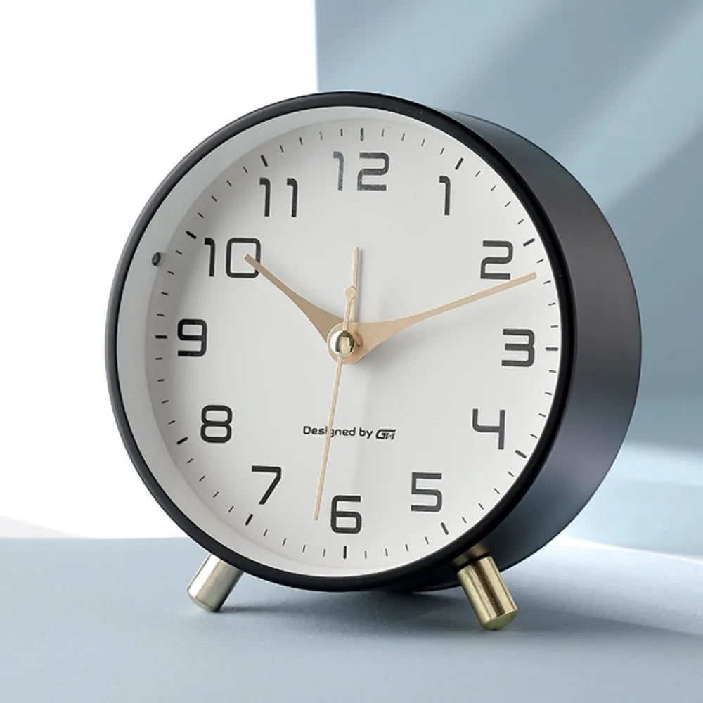 Soreviana Silent Scandinavian Table Clock with Modern Design