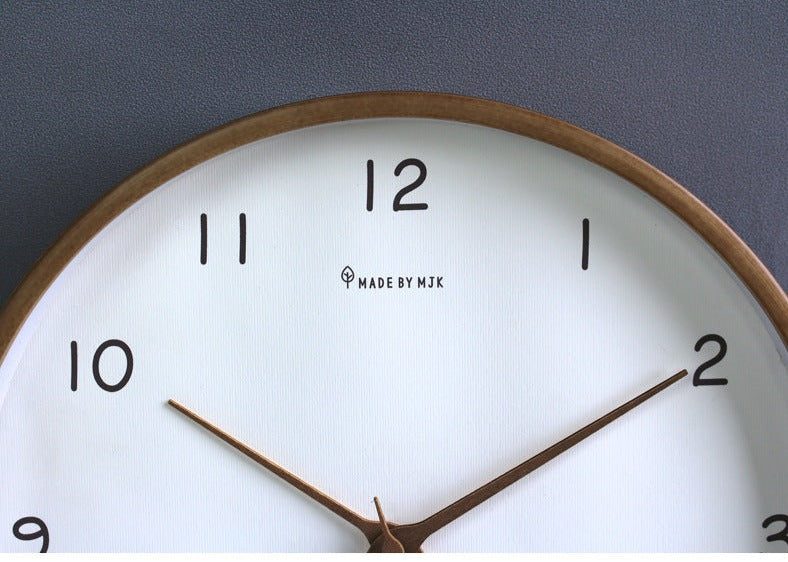 Soreviana Elegant Solid Wood Analog Wall Clock for Home Decor