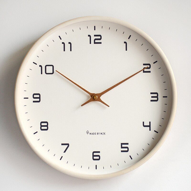 Soreviana Nordic Minimalist Solid Wood Wall Clock
