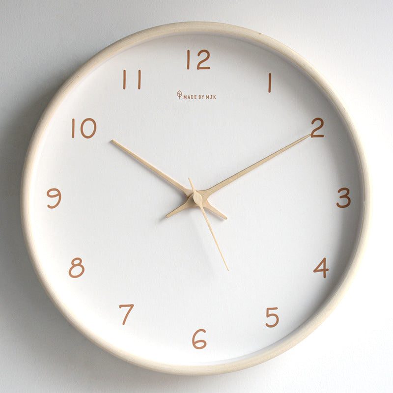 Soreviana Elegant Solid Wood Analog Wall Clock for Home Decor