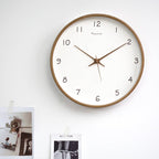 Soreviana Elegant Solid Wood Analog Wall Clock for Home Decor