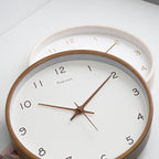 Soreviana Elegant Solid Wood Analog Wall Clock for Home Decor