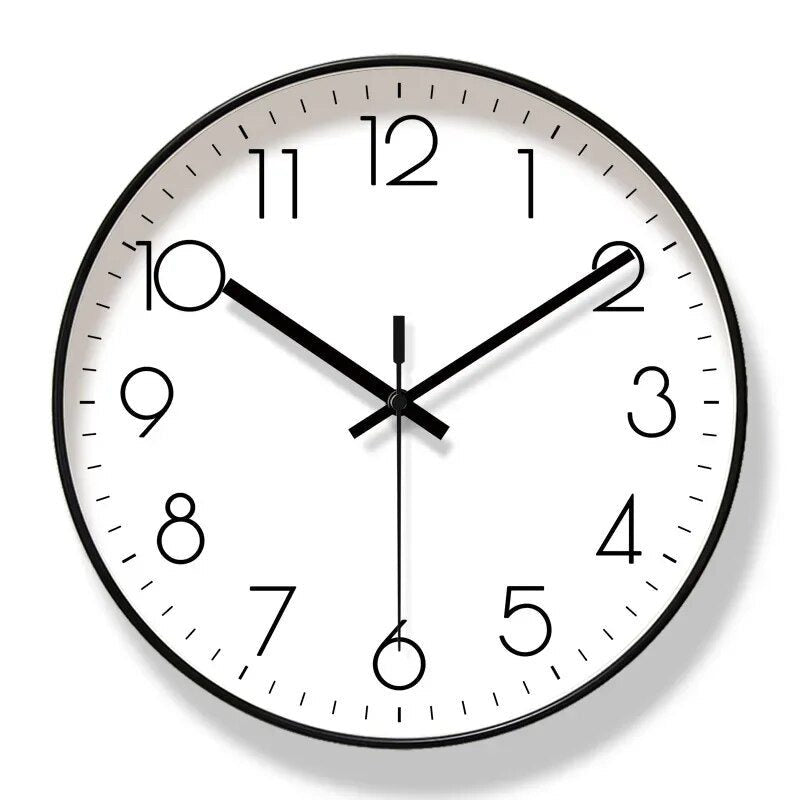 Soreviana Nordic Minimalist Wall Clock in Black and White