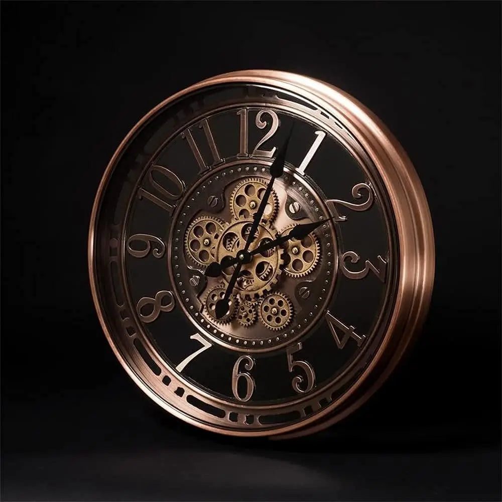 Soreviana Antique Copper Finish Wall Clock for Office