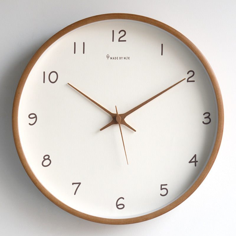 Soreviana Elegant Solid Wood Analog Wall Clock for Home Decor