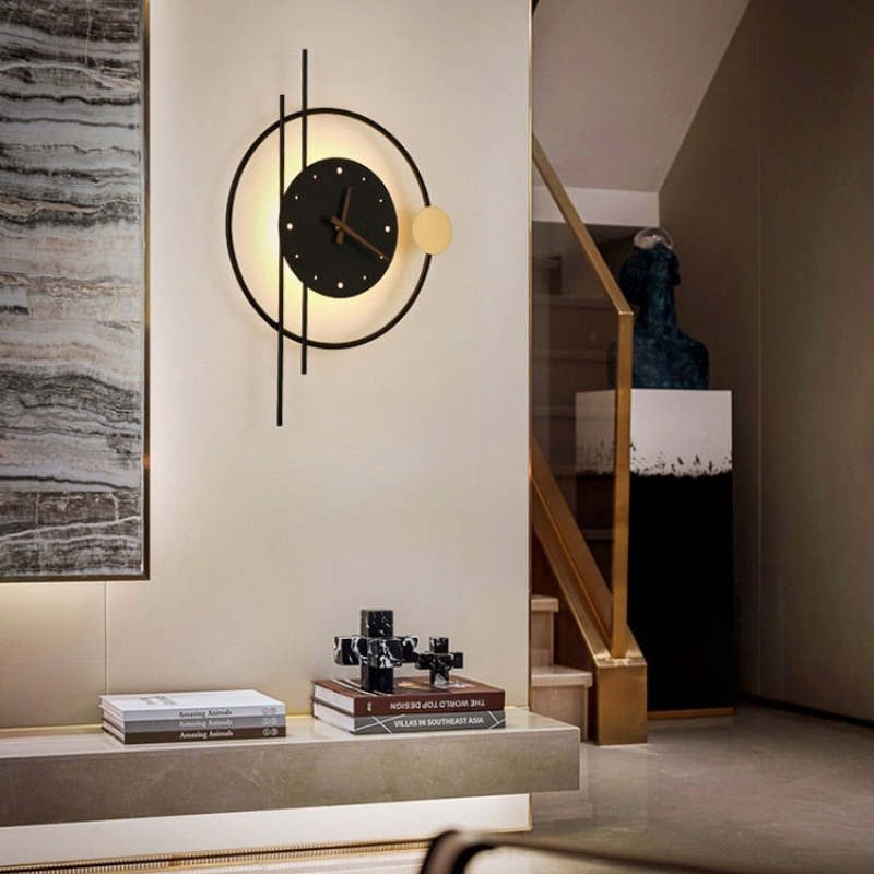 Soreviana Modern LED Wall Clock with Integrated Design