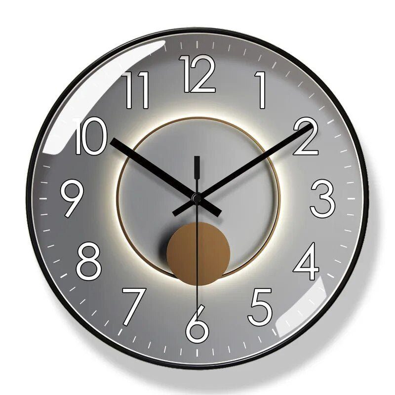 Soreviana Nordic Minimalist Wall Clock in Black and White